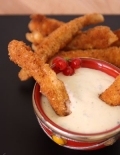 Btonnets de poulet et sauce blanche
