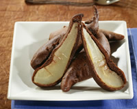 Beignets de poires au chocolat