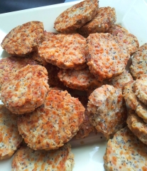 Biscuits au comt et graines de pavot