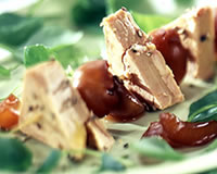 Brochettes de foie gras aux raisins