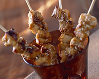 Brochettes de poulet au ssame