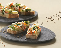 Bruschetta surimi avocat