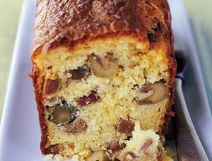 Cake aux olives et au jambon