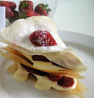Craquant cremeux aux fraises