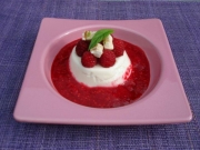 Crme nougat et framboise
