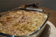 Gratin de ptes au jambon