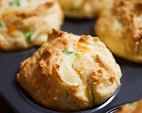 Muffins au chvre et  la courgette 