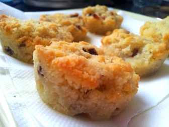 Muffins aux lardons
