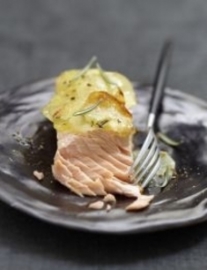 Pav de saumon brais, pommes de terre au romarin
