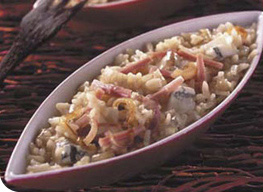 Risotto jambon et gorgonzola