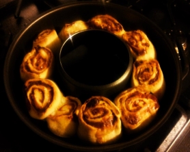 Rolled pizza