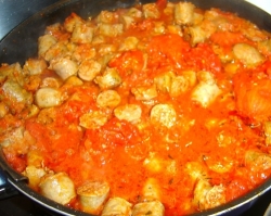 Rougail saucisses aux chipolatas