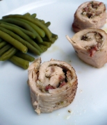 Rouleaux de dinde  la sauge et au chvre frais  