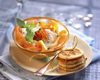 Salade de saumon au chvre frais
