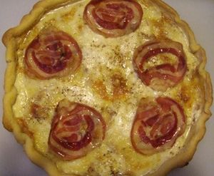 Tarte au Livarot et Bacon