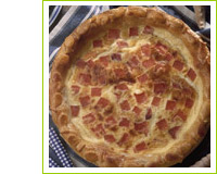 Tarte au saumon et  la ciboulette  