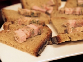 Terrine de volaille et lard fum