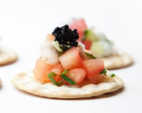 Toasts au tartare de tomates