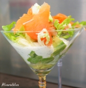 Verrine fracheur avocat-saumon fum