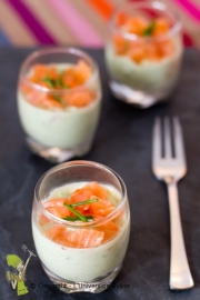 Verrines avocat saumon fum